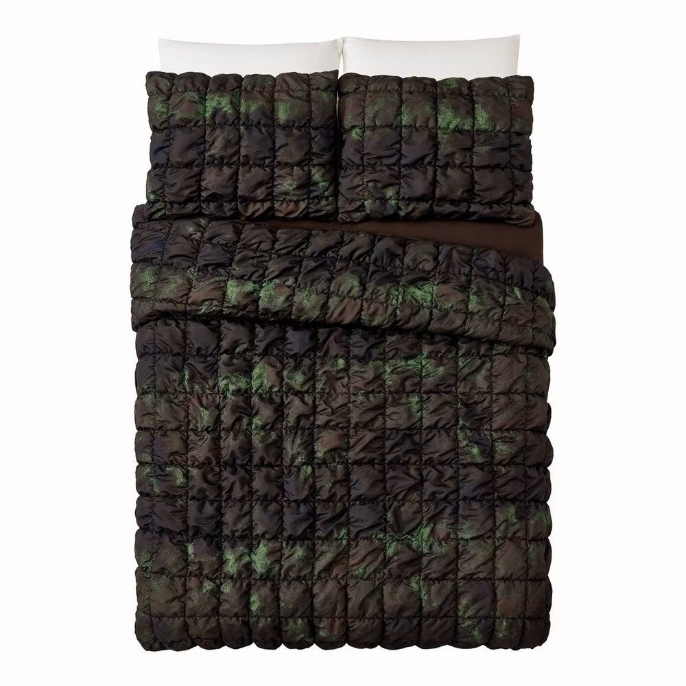 Seek Full/Queen Puffer Square Comforter Lightweight Modern Bedding - Picture 2 of 4